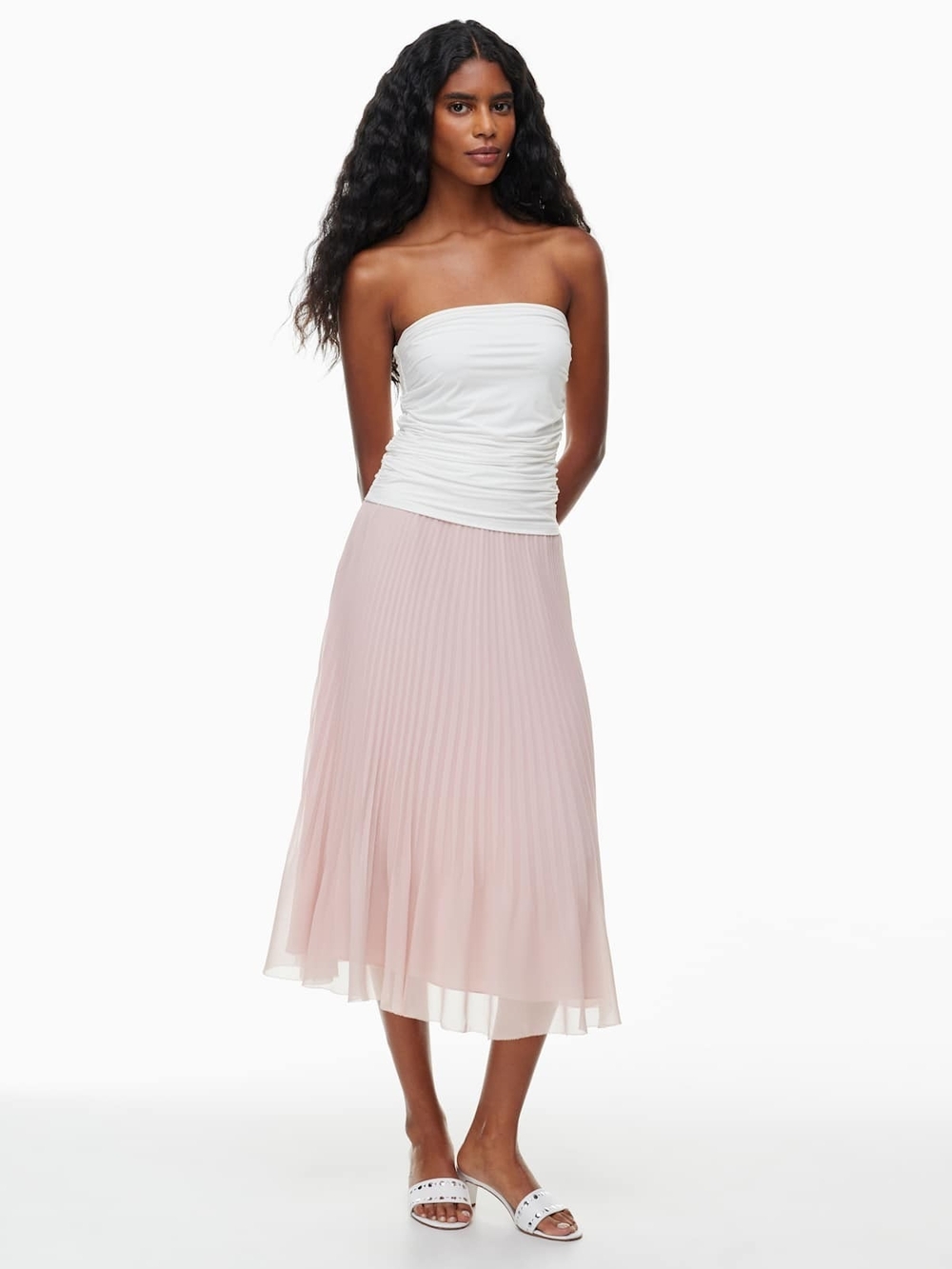 Wilfred Twirl Pleated Skirt Poetic Pink Size Small NWT